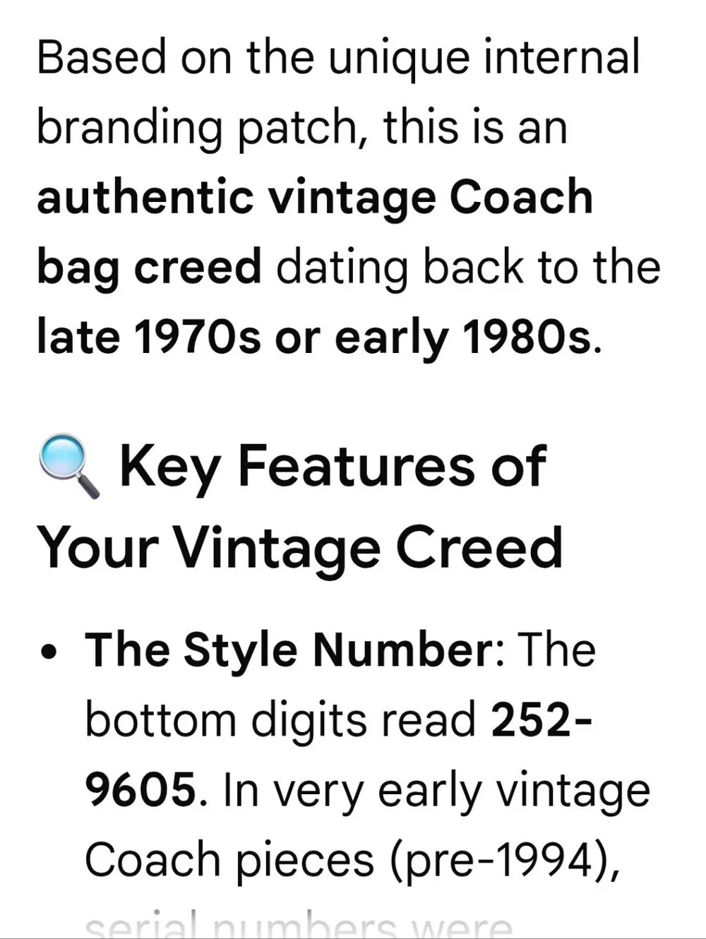 Coach Vintage Companion Bag